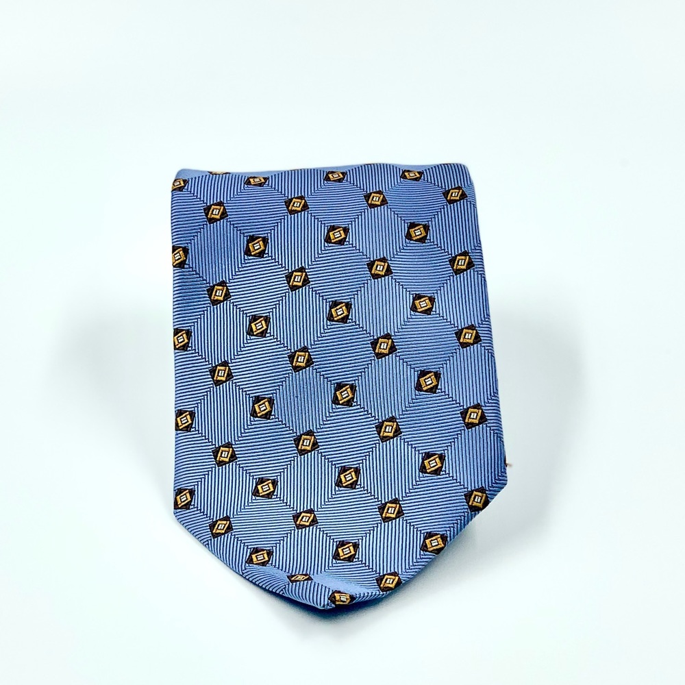 Blue Brooks Brothers Geodesic Tie